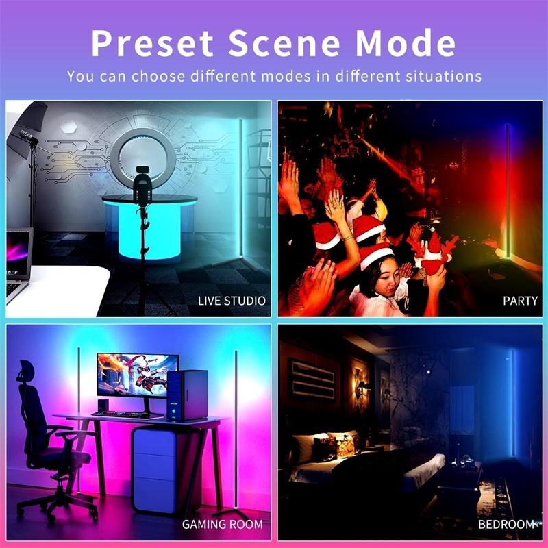 5w / 7w / 9w RGB LED Floor Lamp Colorful Corner Floor Light LED Corner Lamp Atmosphere Night Light Standing Lights