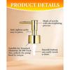 6 Pack Gold Soap Dispenser Pump, Top Replacement for Lotion & Regular Glass Bottles (Standard Diameter 28/400 Neck Size)