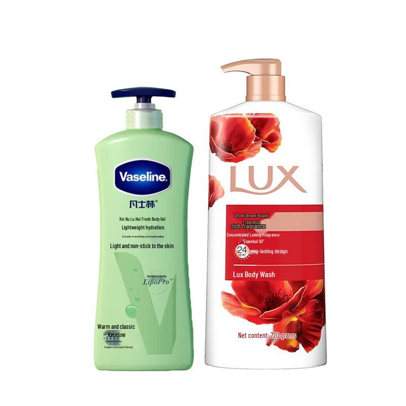 

Vaseline Aloe Fresh Body Lotion & Lavender Shower Gel Set