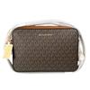 Jet Set Travel Medium Shoulder Bag Leather Brown Women 55H3RBN Used