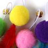 Katzenangelspielzeug Plüschball Langeweile vertreiben Spielzeug Haustier Teaser Spielzeug