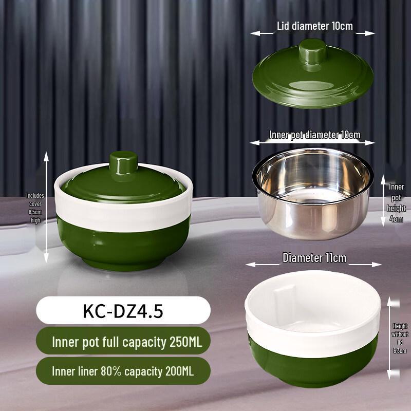 Thickened Melamine Soup Bowl with Liner