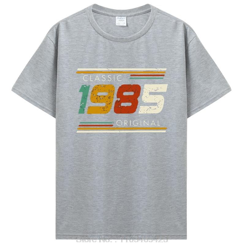 Funny Classic 1985 Original Vintage T Shirt Summer Graphic Men Tshirt Streetwear Birthday Awesome T-shirt Clothing