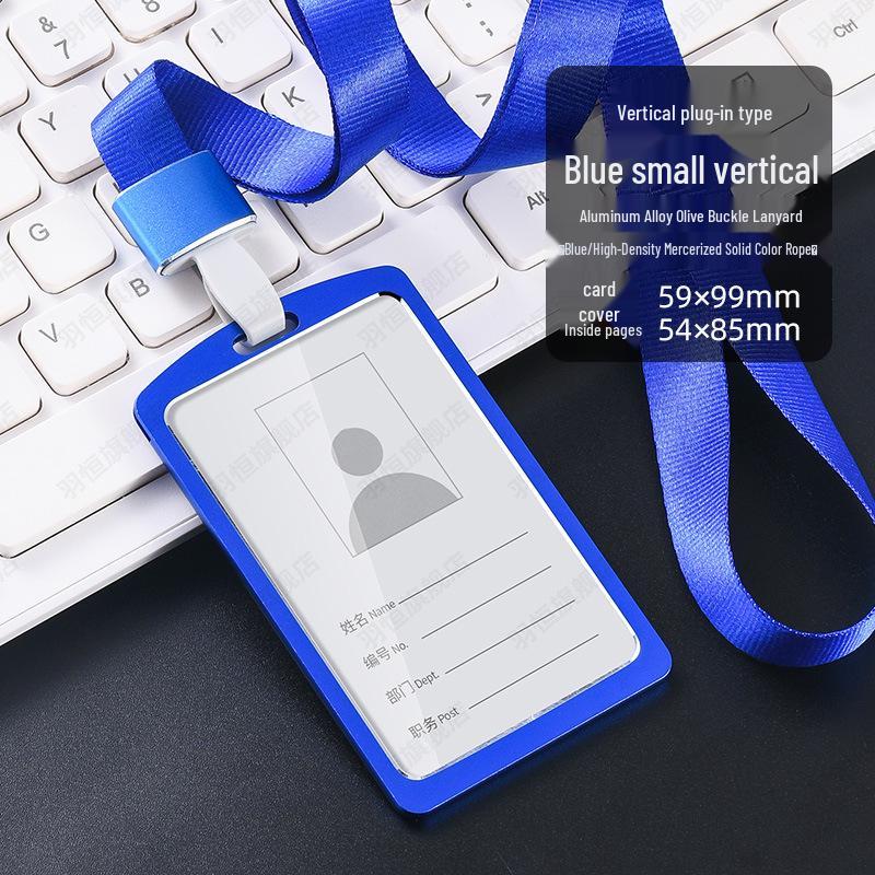 Aluminum Alloy ID Badge Lanyard with Card Holder