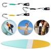 Surfboard Bodyboard Safety Leash - Coiled Hook & Loop Wrist Strap, Elastic Hand Rope for Training Exercise Floats Replacement