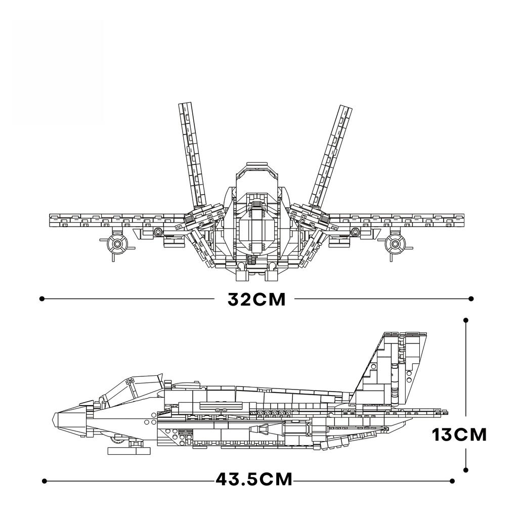 F-35 High-Quality Fighter High-Quality Jet High-Quality Series High-Quality Building High-Quality Block Construction set High-Quality Moc