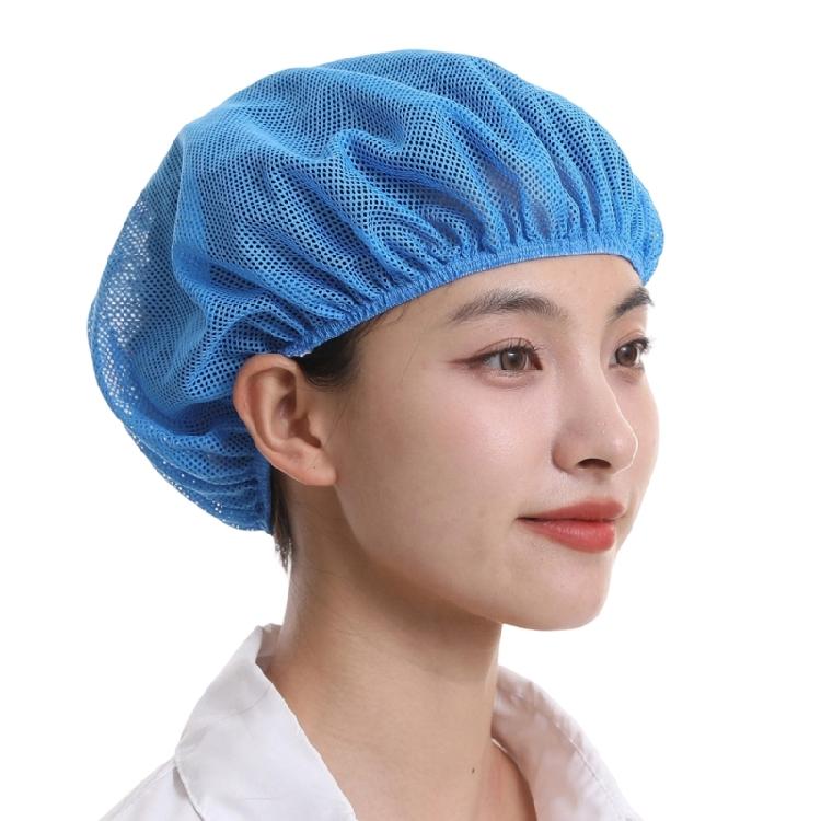 Berretto da lavoro in rete estivo per copertura dei capelli in compiti di fabbrica e cucina, design elastico senza visiera con vestibilità leggera