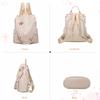 NICOLE & DORIS Women's Floral Embroidered Backpack, Anti-theft, Water-Repellent, A4 Size, 3-Way Daypack, Shoulder Strap, Anti-Pickpocket, Perfect for