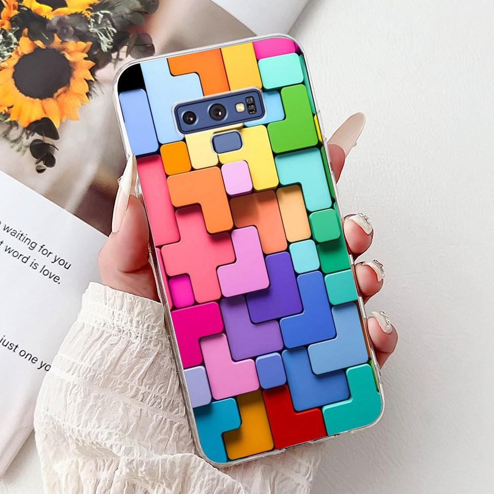 Clear For Samsung Note9 Case Cute Cat Fashion Luxury Painted Soft Cover Phone For Samsung Galaxy Note 9 Case SM-N9600 SM-N960F