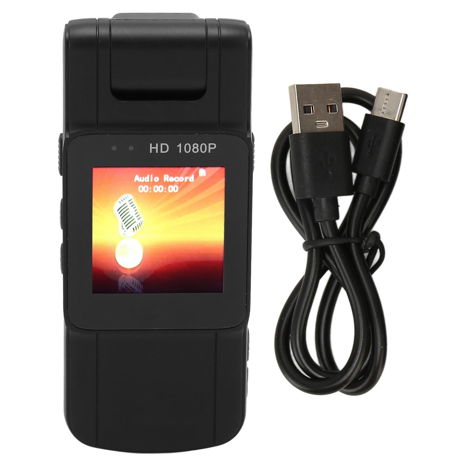 

Law Enforcement Recorder Portable Video Recorder Multifunction HD 1080P Back Clip Camera for Law Enforcement Meeting Recorder чорний