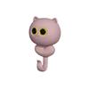 Wall Hanging Cat Blink Eyes Hook Free Punching Key Holder Cartoon Cat Hooks  Entrance