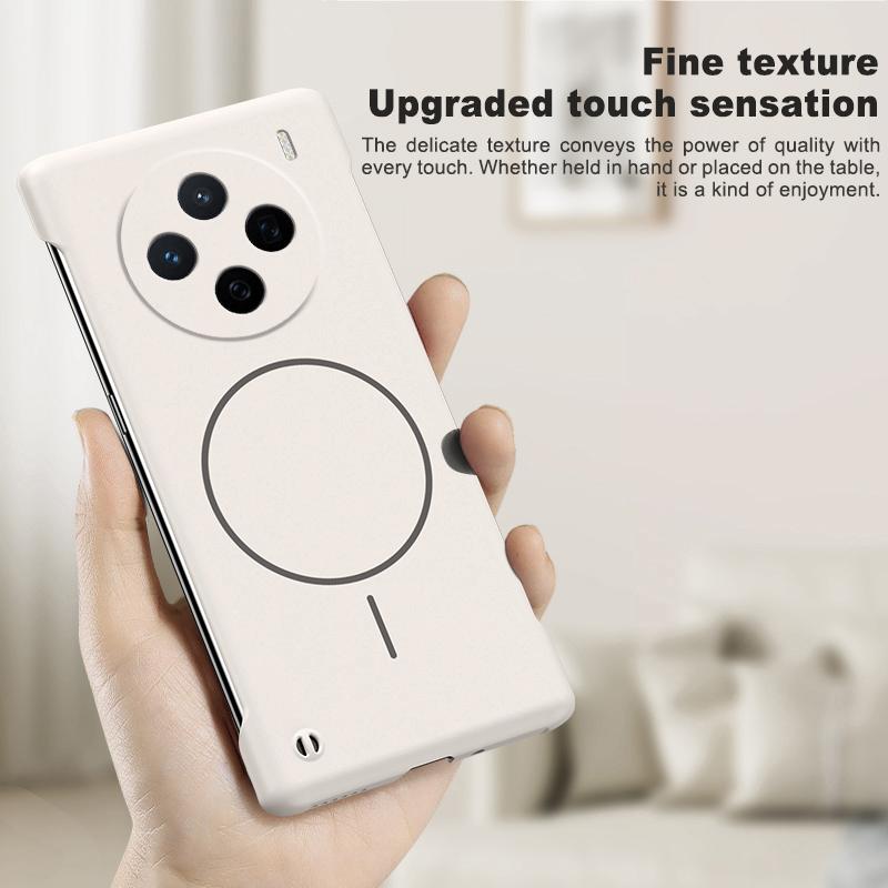 Ultra Thin PC Matte Frameless Case For Magsafe Vivo X200 Pro Mini X200S X100S X100 Ultra Pro Magnetic Shockproof Cover
