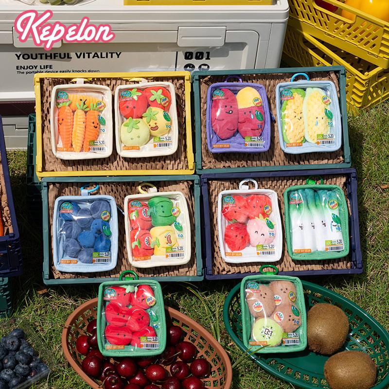 Vegetable Cute Cartoon And Fruit Platter Plush Toy Pendant For Bag Decoration