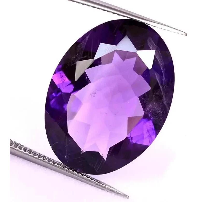 Shine Purple Amethyst 10+ Ct Oval Beautiful Certified Loose Gemstone