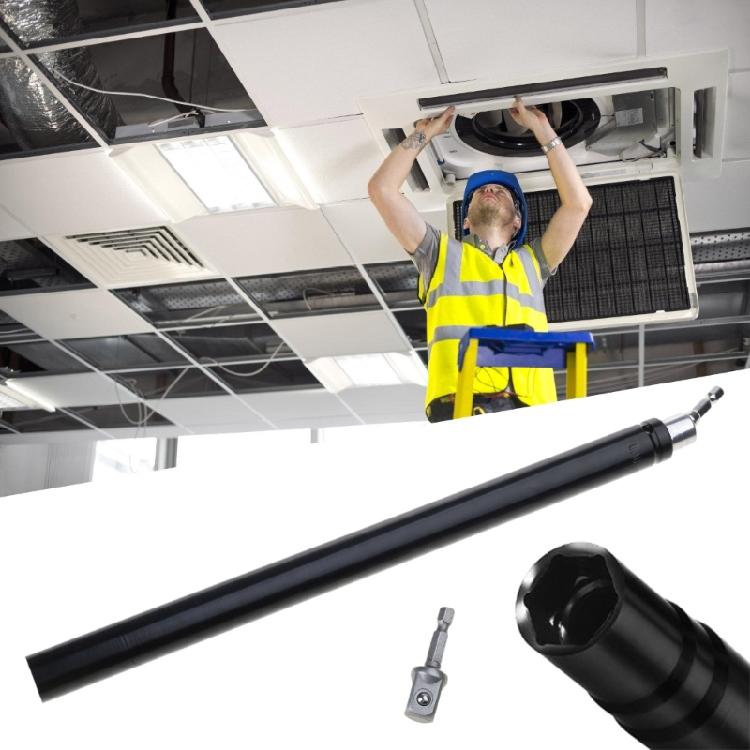 Hollowed Socket Rotatable Ceiling Leveling Sleeve Hollowed Screw Nut Hexagonal Socket For Drilling Power Tool Connection