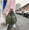 Women's Trendy Canvas Drawstring Backpack - Cool, Stylish, Simple Design for Students