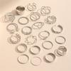 Trendy European and American Women's Rings: Niche, Fashionable, Cool Style, Light Luxury, Index Finger Set