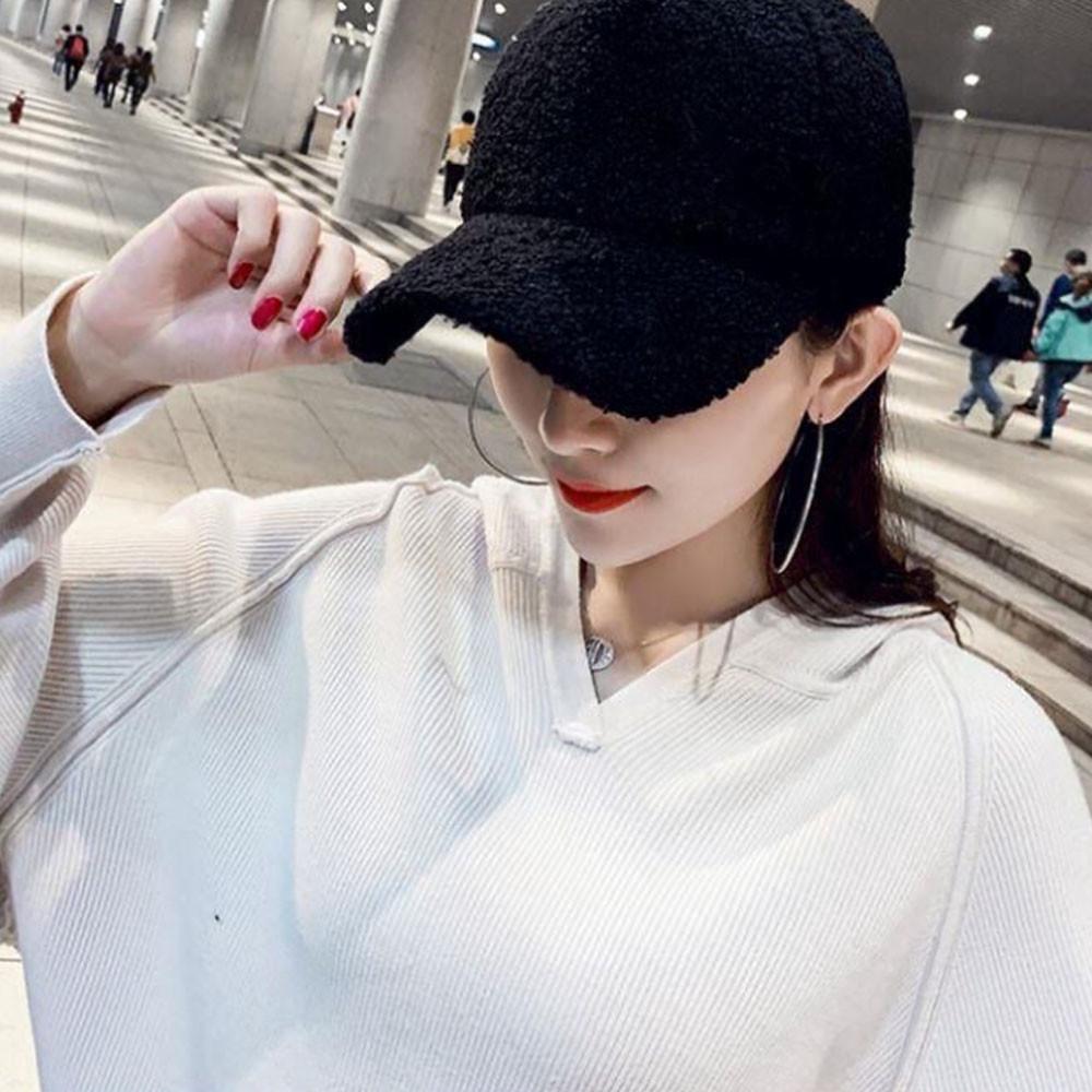 Peaked Hat Wool Baseball Cap 