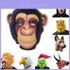 Adereços Divertidos de Cabeça de Animal Para Cosplay de Halloween Material de Látex Vários Designs Perfeitos Para Fantasias Adereços Divertidos Personagens)
