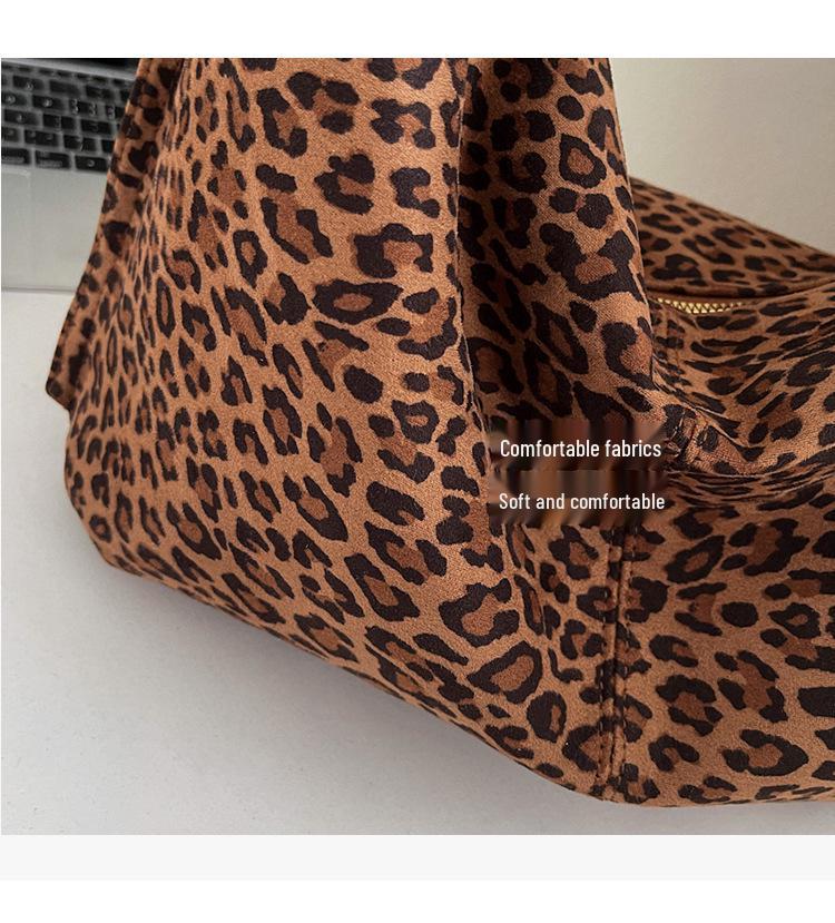 2025 New Leopard Print Versatile Women's Shoulder Bag - Casual, Stylish, Large Capacity Handbag