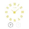 Roman Numbers Acrylic Mirror Surface DIY Sticker Wall Clock Living Room Decor