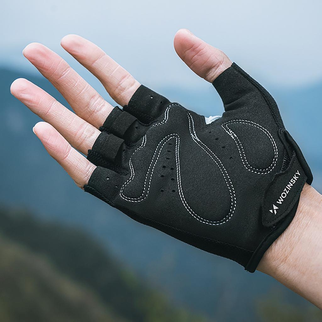Fingerless cycling gloves size XL - gray
