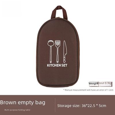 Borsa Portatile Concavo-Convessa per Stoccaggio Utensili da Cucina da Campeggio per Posate e Utensili