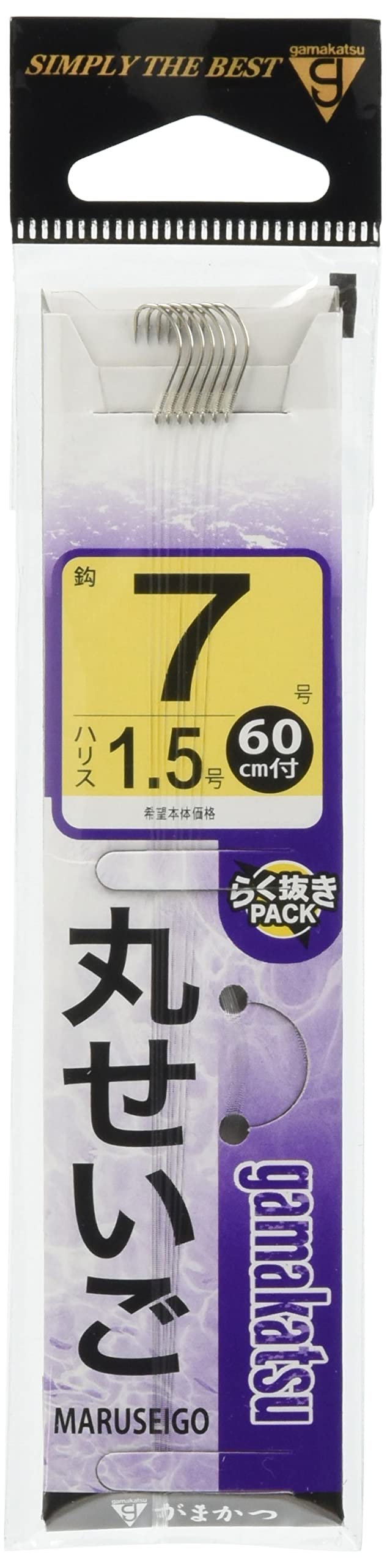 

Gamakatsu Threaded Maru Seigo White 60cm #7 - 1.5 Line