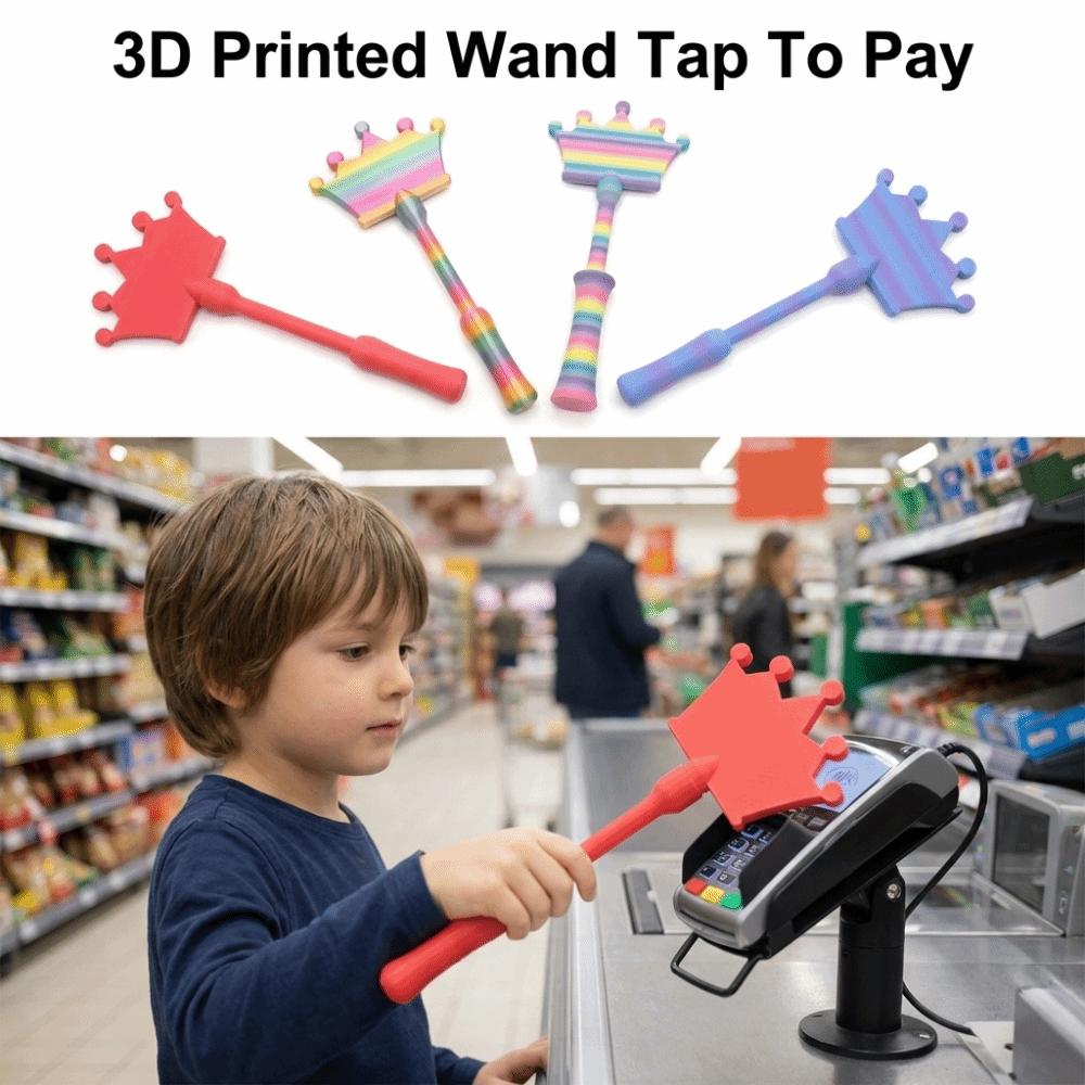 Portable Contactless Payment Sleeve Creative Magic Wand Holder Gift for Girls