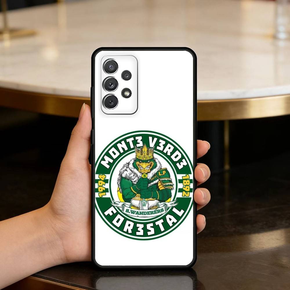 

S-Santiago W-Wanderers 1892 Phone Case For Samsung Galaxy A73,A72,A71,A70,A53,A52,A51,Soft Silicone Black Cover Samsung a32 5g