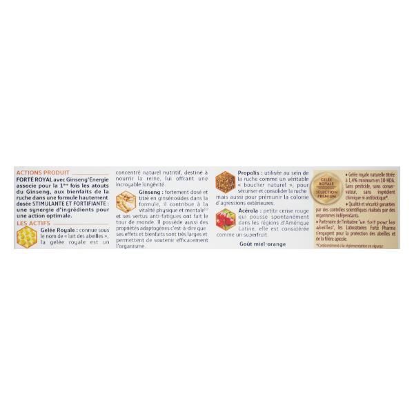 Forté Pharma Forté Royal Ginseng'Energie 20 ampoules