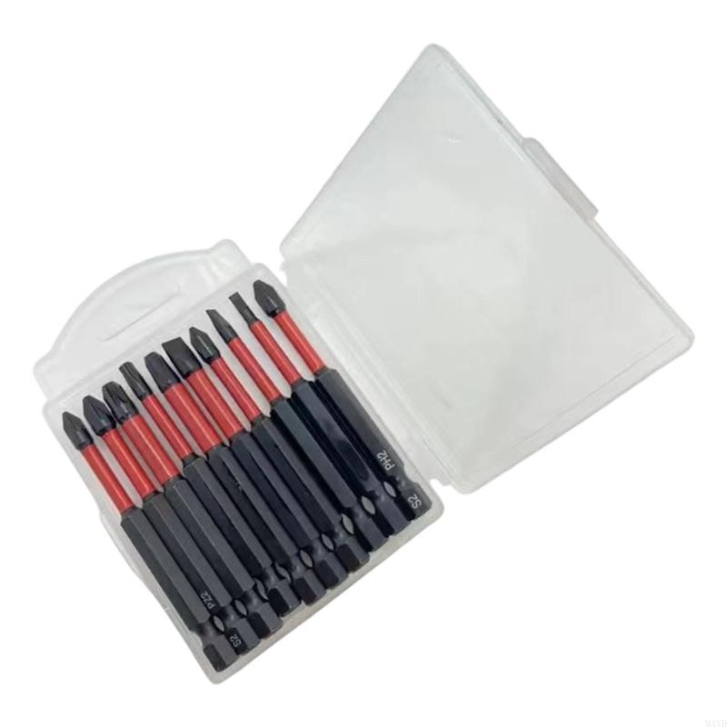 AntiSlip Bit Set Durability Steel Screwdriver Bit For Home Repair Car Maintenance PH1/2/3 Size M4YD