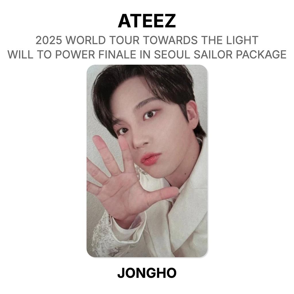 ATEEZ 2025 WERELDTOUR NAAR HET LICHT : WILL TO POWER FINALE IN SEOUL SAILOR PAKKET Officiële Fotokaart
