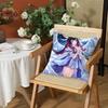 Game Genshin Impact Columbina Cushion Cover Silky Short Plush Invisible Zipper Dustproof Sofa Pillow Case for Home Decor