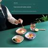 1 Set Food Grade Pp Plastic Serving Plates Easy Clean Multicolor Perfect For Snacks Fruits Desserts Home Daily Use