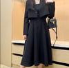Large Size Women's Summer Dress Fashion Small Suit Dress Two-piece Set Hepburn Style Spring and Summer Suit Women's Fashion Trend