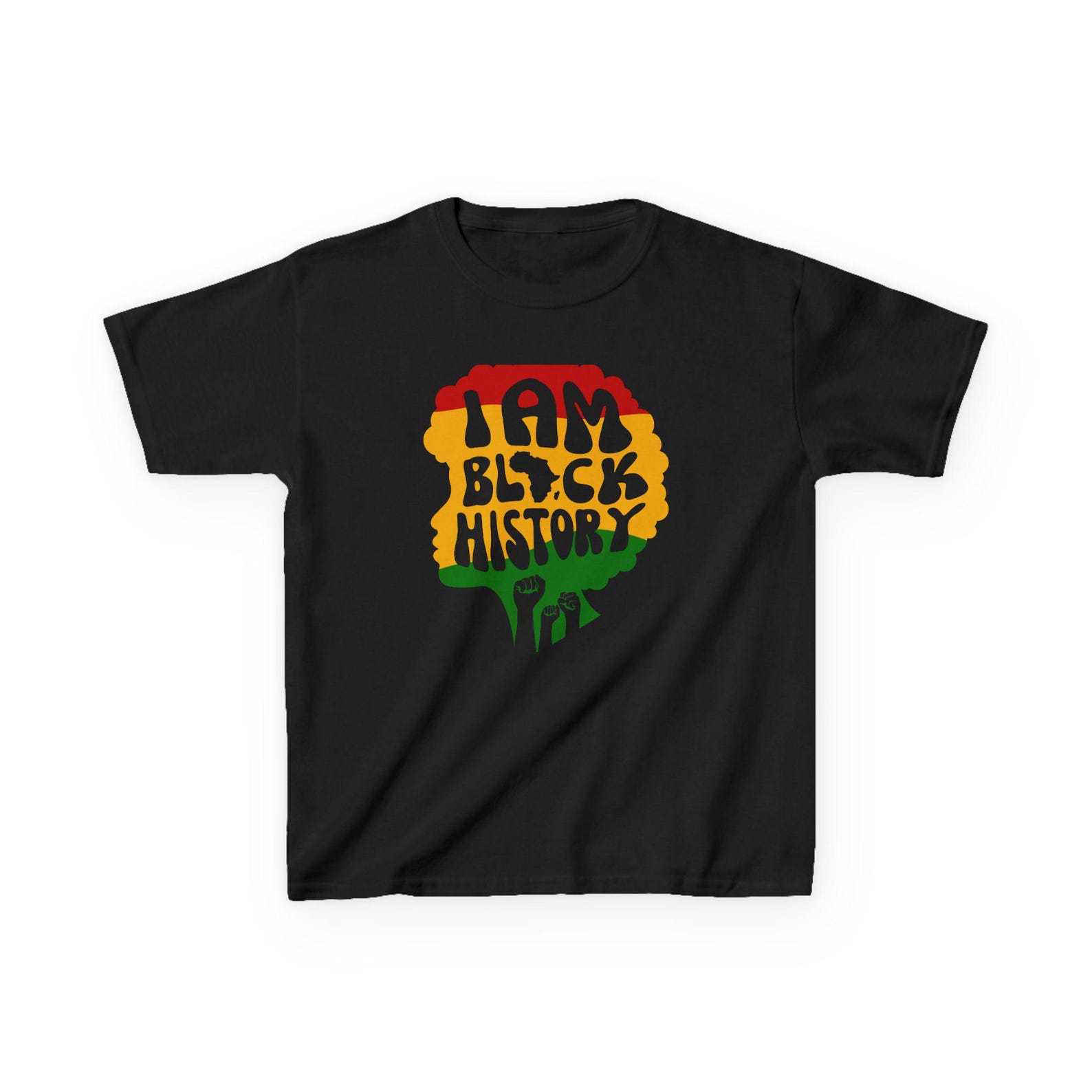 Kids Tee - I AM BLACK HISTORY S