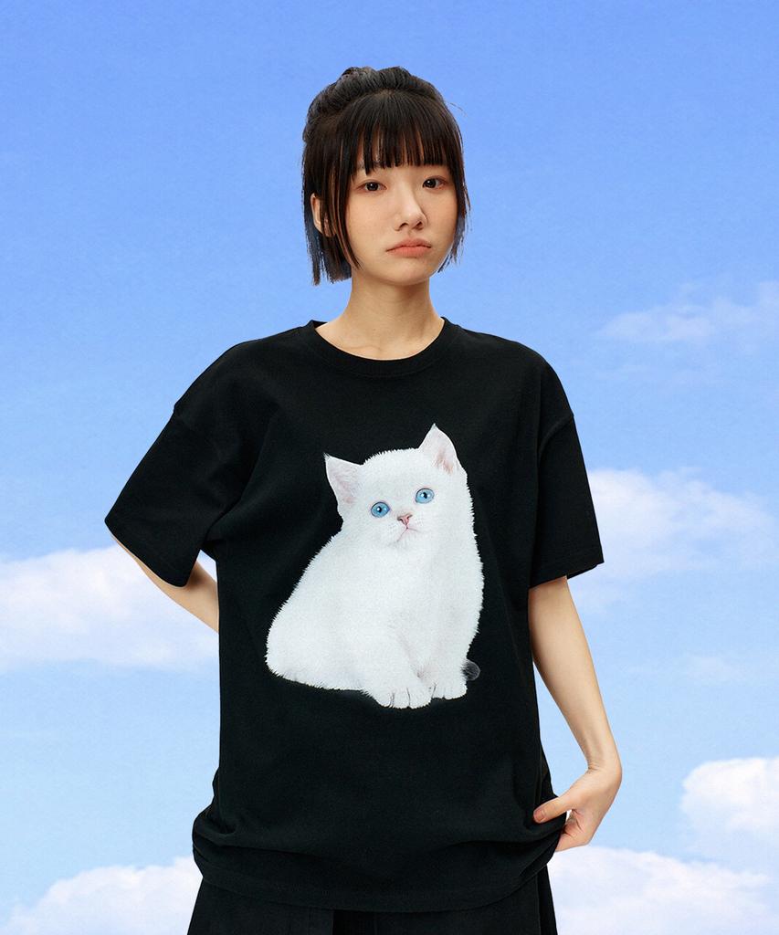LAUGHER Neko T-Shirt - Black