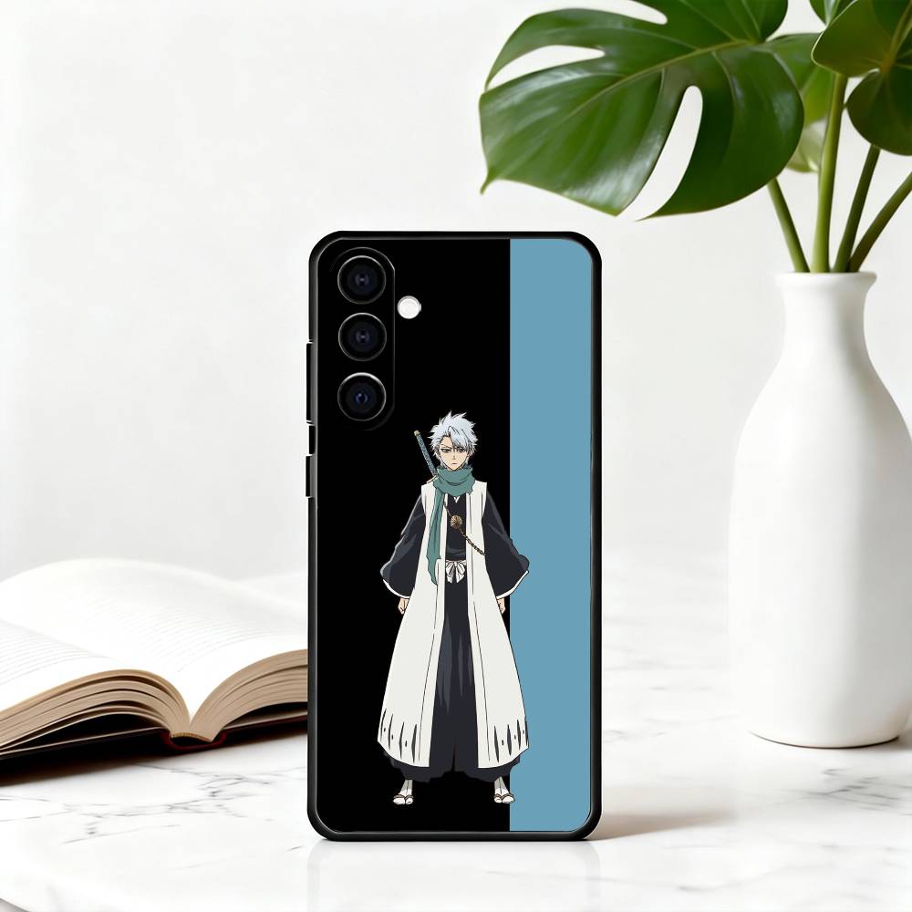 B-BLE-ACH T-Toushirou H-Hitsugaya Phone Case For Samsung Galaxy A73,A72,A71,A70,A53,A52,A51,Soft Silicone Black Cover