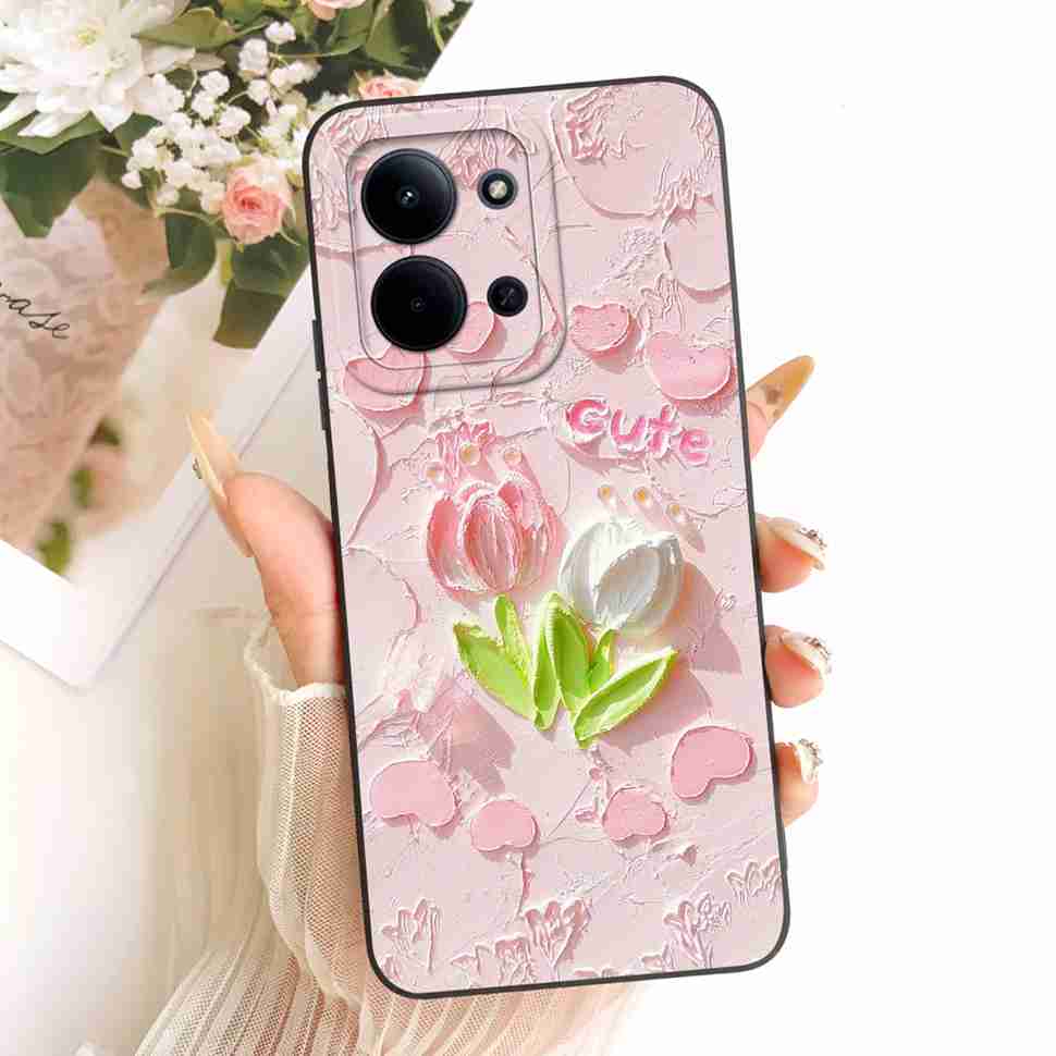 For Xiaomi Redmi 15C 4G Case Cute Couple Flower Cartoon Cover Phone Case For Xiaomi Redmi 15C Redmi15C 4G 5G Back Cover Capa