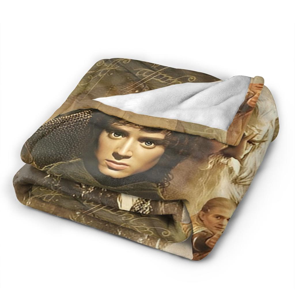 L-Lords Of The R-Rings  Blanket  Picnic Flannel Throw Blanket For Outdoor Super Warm  Quality Bedspread Gift