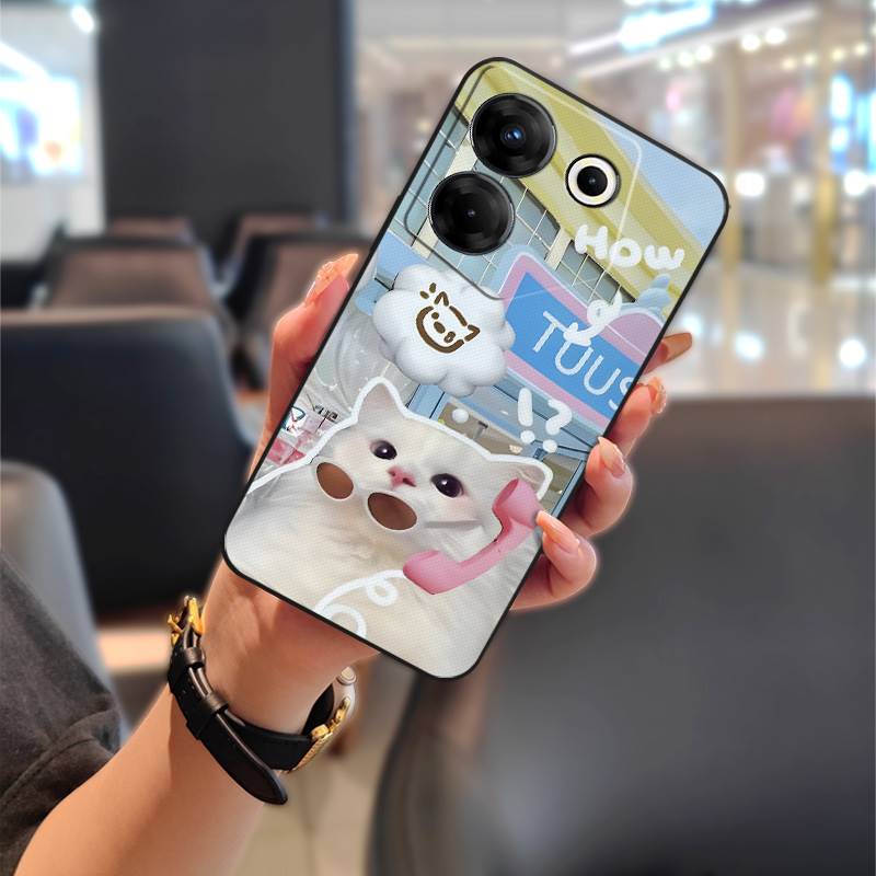 Waterproof TPU Phone Case For Tecno Camon20 Pro 5G/CK8n Durable Back Cover Anti-dust Phone Pouch Couple Dirt-resistant