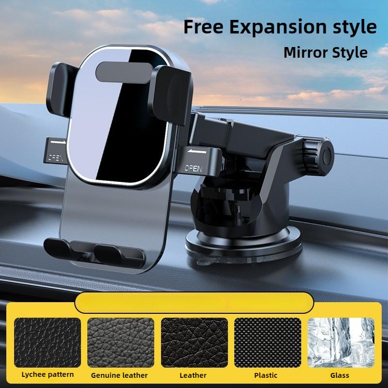 Car Mobile Holder 360° Rotatable Foldable Auto Phone Stand Adjustable Ventilation Opening Support Table Smartphone Grip Bracket