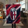 1PC Bologna FC 1909 Patterned Flannel Blanket Suitable For All Seasons for Home Decor Warmth and Comfort Gifts Holiday Present