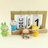 1 Piece Kawaii Toys Surprise Cute Labubu Figure Pendant Face Changing Doll Cartoon Anime Macarone Birthday Cake Decoration
