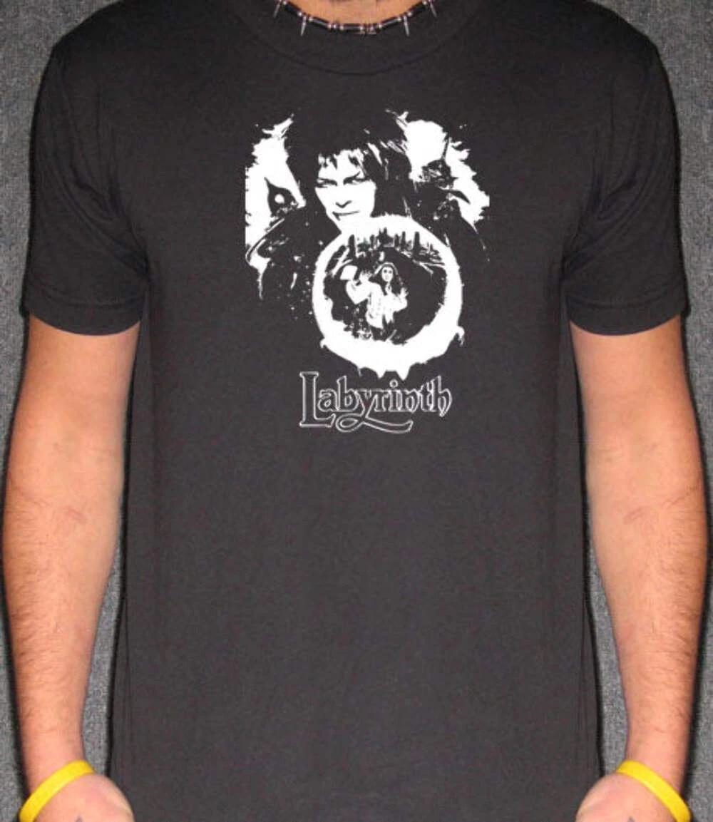 Labyrinth David Bowie T-Shirt – Retro Jim Henson Vintage Movie Tee 4XL