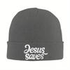 Jesus Saves Knitted Caps Womens Unisexs Skullies Beanies Winter Hats Christian God Casual Cap