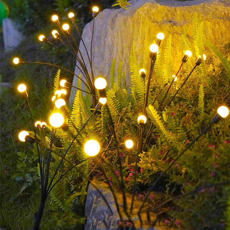 LED Solar Lamp Garden Decoration Fireworks Lamp 6LED/10LED Firefly Outdoor IP65 Waterproof Lamp Christmas Garden Decoration