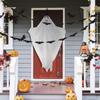 Three-dimensional Pearlescent Paper Pull Flag Witch Halloween Banners