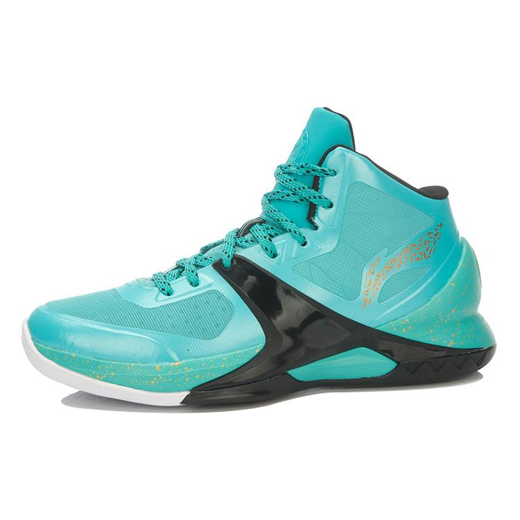 New LINING The Sixth Man Basketball Shoes Unisex High top Green/Black ABAL013-2